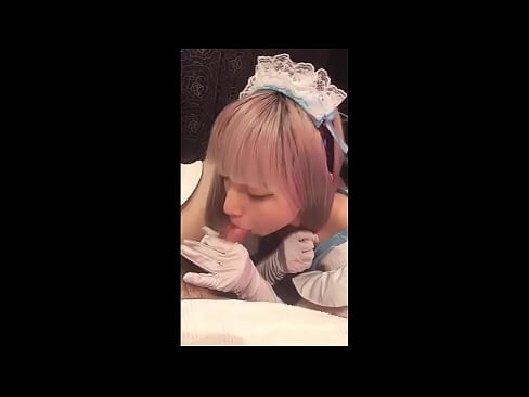 ❤️ יפני איידול [מאיוקה], תחפושת עוזרת צרפתית, חלק 1, מציצה וטלטלה עם קרם ️❌ פורנו אצלנו ❤